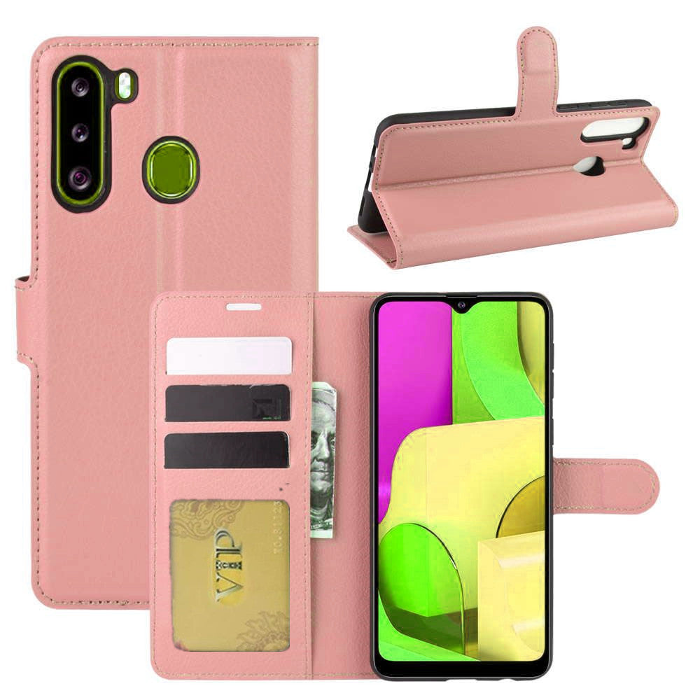 Leather Folio Wallet Case for Samsung Galaxy A21 Leather Folio Wallet Case for Samsung Galaxy A21